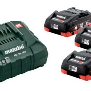 Kampanj Metabo BAS-SET (3x18V 4,0ah LIHD batterier + laddare)