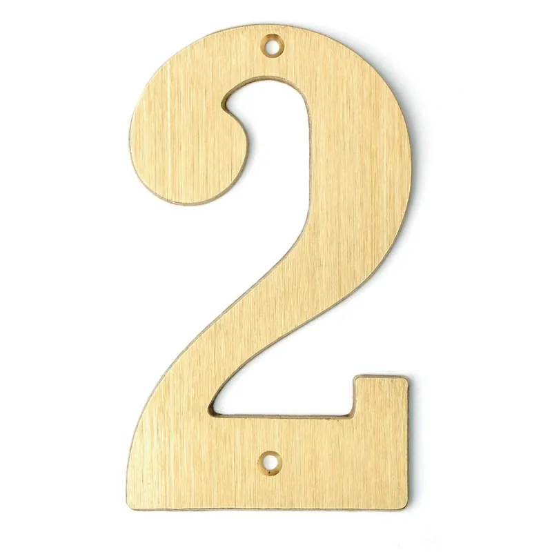 Bårebo Siffra nr 2 140mm Mattborstad mässing - 861122 Beställ idag