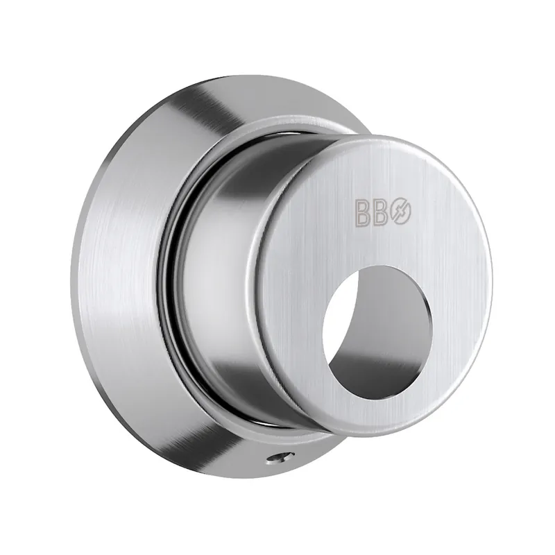 Lägg i varukorgen Cylinderskylt Med Runt Hål Borstat Rostfritt Stål Beslagsboden B730