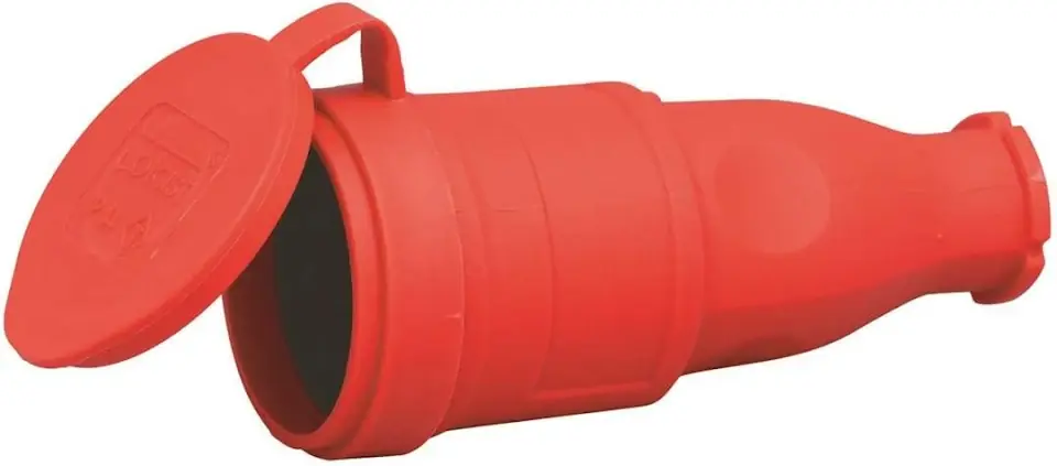 Skarvuttag Gummi med lock Röd IP44 Beställ nu