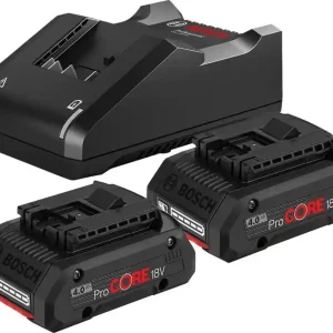 Köp online Bosch Batteriset 18V 2x4,0ah + Laddare ProCore