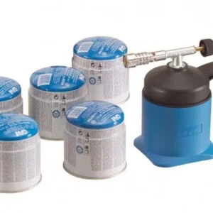 CFH gasbrännare inkl 5 butangasbehållare 190 g Premium