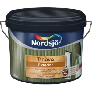 Billig Fasadfärg Tinova Exterior Röd 1L, Nordsjö