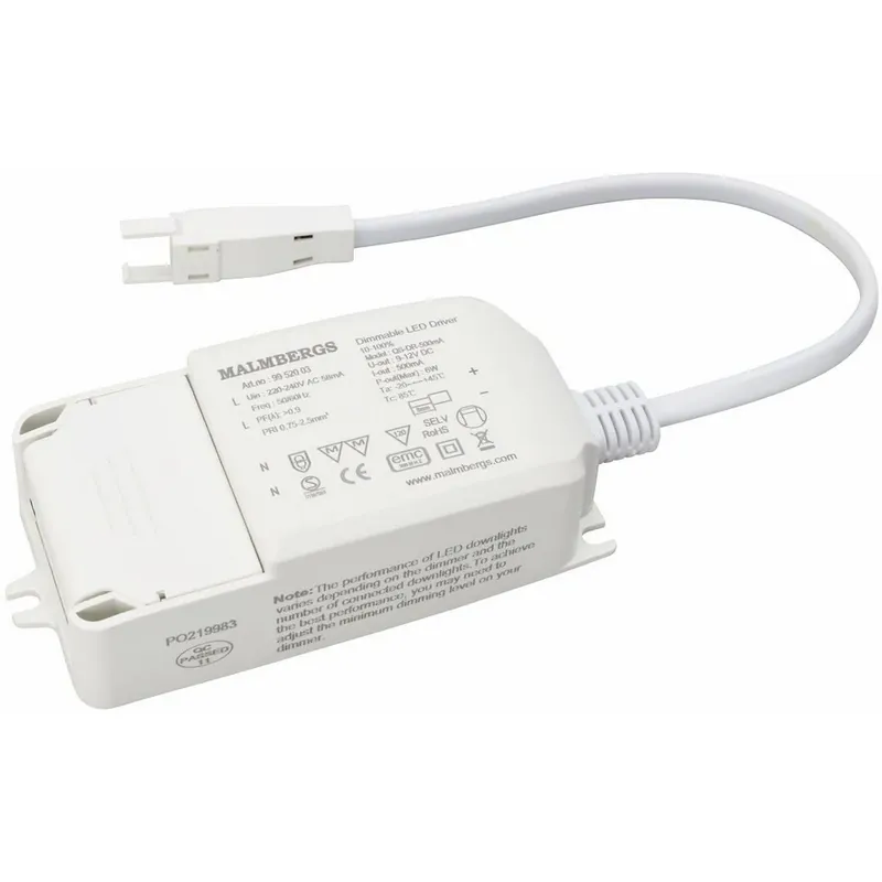 Malmbergs LED-Driver 6W 500mA Begränsat antal