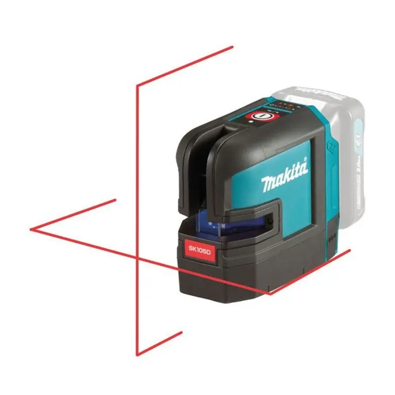 Makita SK105DZ Krysslaser Röd 12V (utan batterier) Säker betalning