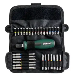 Metabo Bits-/Skruvmejselväska 30-delar Begränsat antal