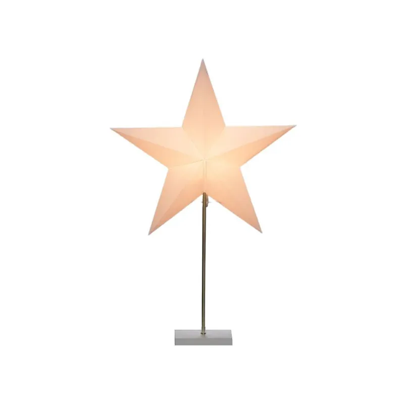 Konstsmide Pappersstjärna Vit Träfot Populärt val