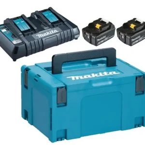 I lager Makita Powerpack - BL1860Bx2 DC18RD