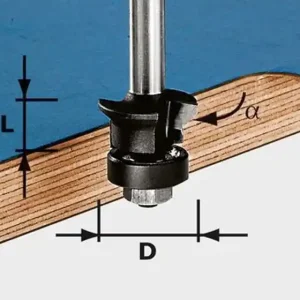 Begränsad tid Festool Fas-/kantfräs HW S8 D24/0° +45°