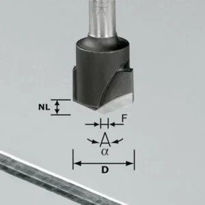 Festool V-notfräs HW S8 D18-135°/Alu Säker betalning
