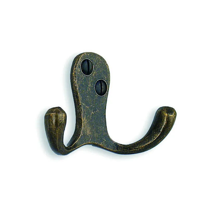 Rabatter Dubbelkrok Antik Mässingsfinish Beslagsboden BA246