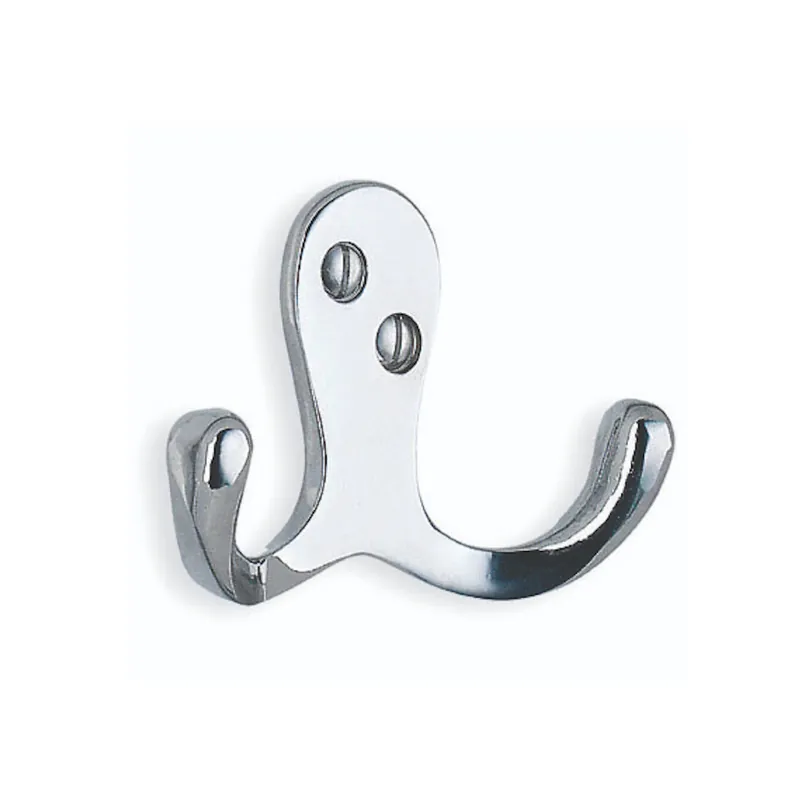 Dubbelkrok Krom 10st Beslagsboden BK246 Erbjudande