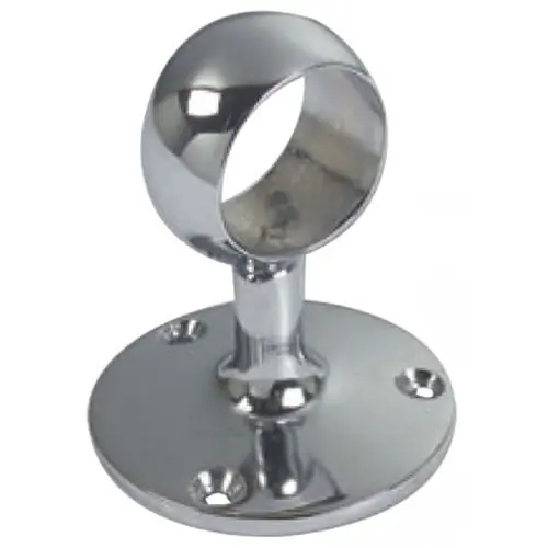 risnedsättning Räckhållare Mellanstycke för Grabbräcke Ø30 mm Kromad mässing