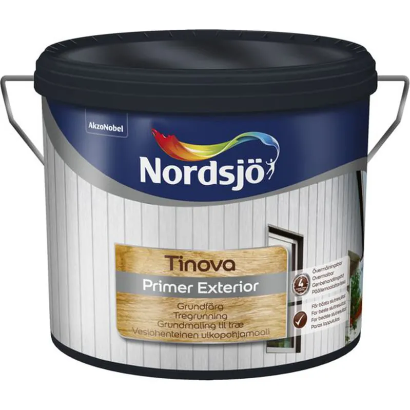 Beställ idag Trägrundfärg Tinova Exterior 2,5L,  Nordsjö