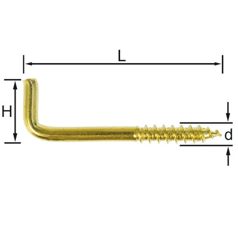 VINKELKROK ART 7 MÄSSING 20MM 5ST Köp online