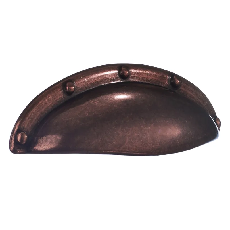 Skålhandtag 64mm Antik Kopparfinish 10st Beslagsboden B577 Handla nu