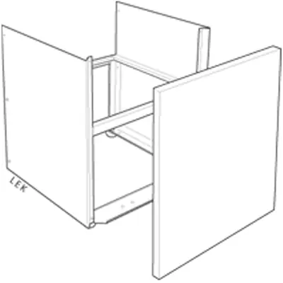Reapris Underskåp, till EVC 240, Höjd 375