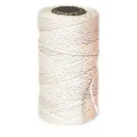 Fynd Hushållssnöre 50m Bomull Vit Teufelberger