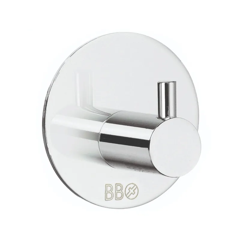 Premium Enkelkrok Diameter 48mm Självhäftande Förkromad 10st Beslagsboden BK1101