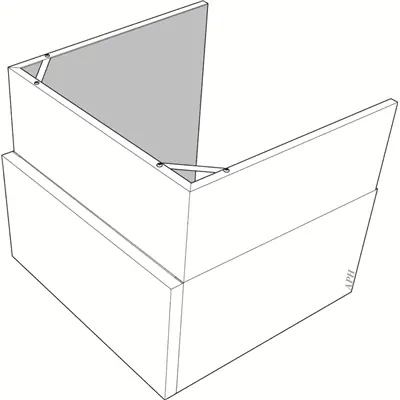 Nibe Överskåp Till F-370 m.fl 395-645mm Nyhet