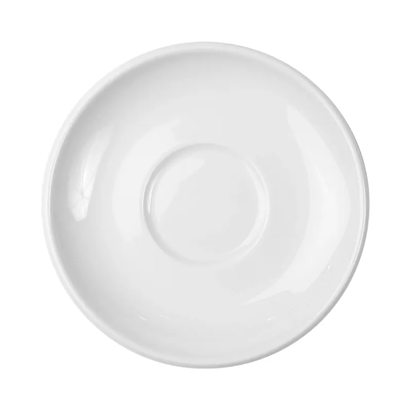 risnedsättning Kaffefat 14,5cm Classic Vit 6st Exxent 20510