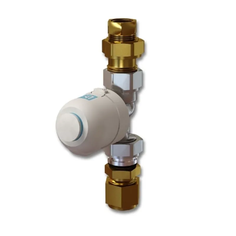 Fynd LK Termostatventilsats Mini 24V NO G15x16mm Vit/Mässing