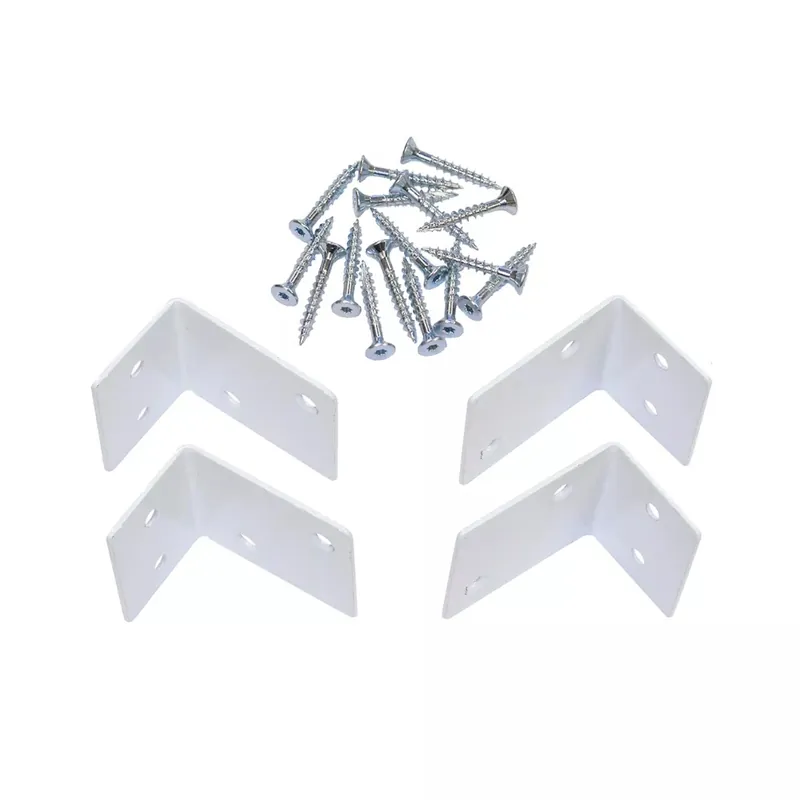 Snabb leverans Beslag Altanräcke Målat Stål Vit 4st Jabo 3788