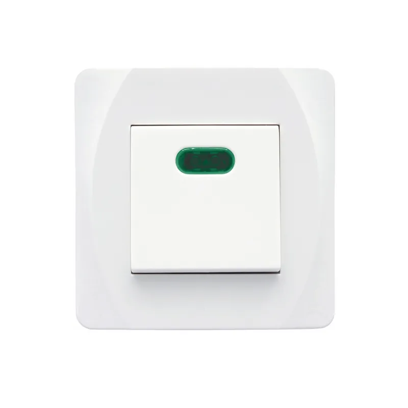 Strömbrytare Nova Vit, 2 Pol Med Glimlampa, Malmbergs 1896066 Begränsat erbjudande