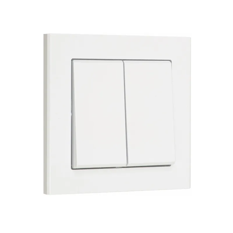 Strömbrytare Optima, Dubbeltrapp Vit, Snabbkoppl, Malmbergs 1894406 Nedsatt pris