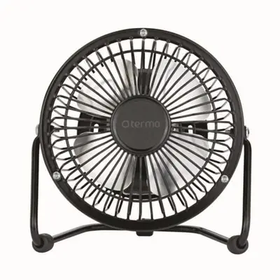 Kalluftsfläkt, mini 10cm 18W 230V Svart Populär