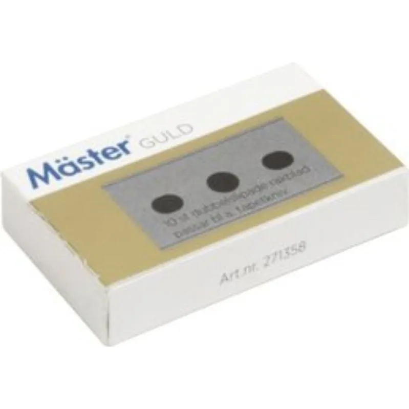 Yrkesblad Kolstål Guld 0,2mm 10St Populär