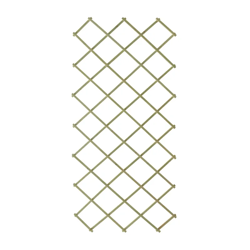 Spalje Trä 100x200cm Rak Vitbetsad 10st Nyby Outlet