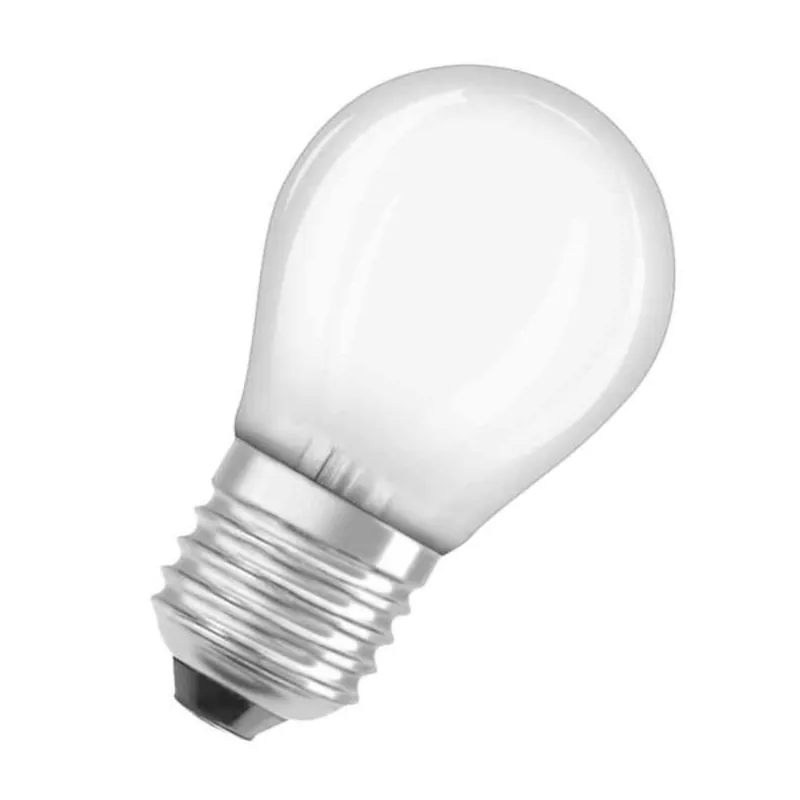 Bästa pris LED-Lampa, Klot, Matt Frostad Glas, LED Retrofit Classic P, 2,5W, E27, Osram