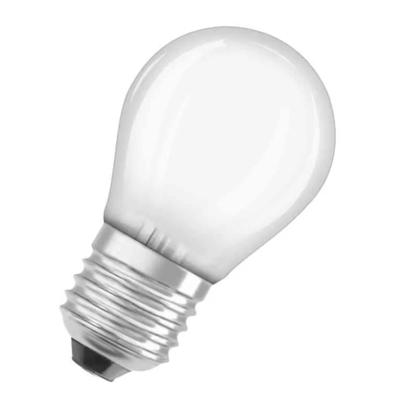 LED-Lampa, Klot, Matt Frostad Glas, LED Retrofit Classic P, 4W, E27, Osram Billigare