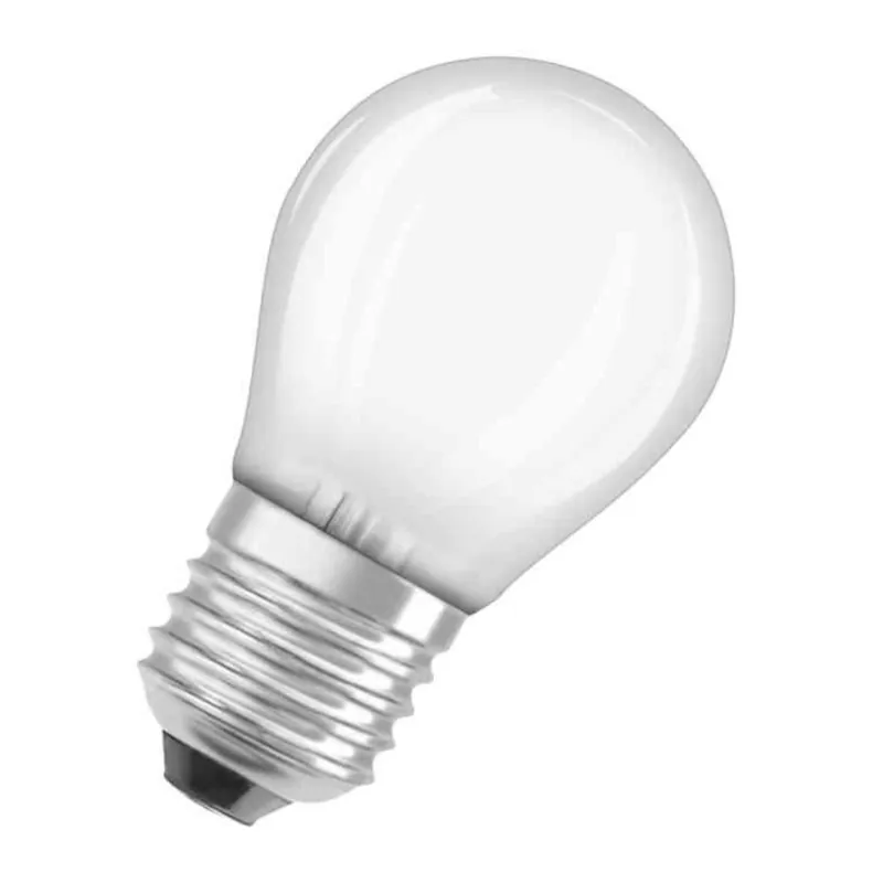 LED-Lampa, Klot, Matt Frostad Glas, LED Retrofit Classic P, 4W, 470lm, E27, Osram Handla nu