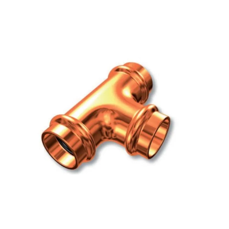 LK B-Press T-Rör 3 Muff Koppar Premium