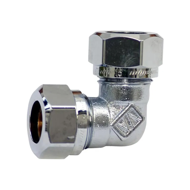 Trygg betalning Vinkelkoppl 15x10mm Förkromad Vatette