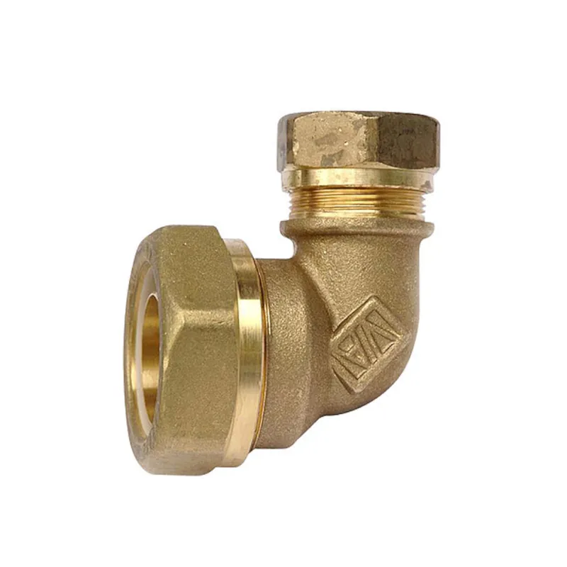 Premium Vinkelkoppl PE CU 40x28mm Mässing Vatette