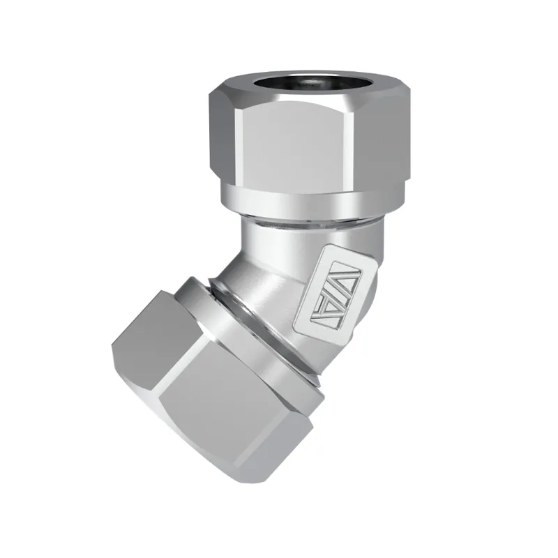 Vinkelkoppl CU 15mmx45° Förkromad Vatette Snabb frakt