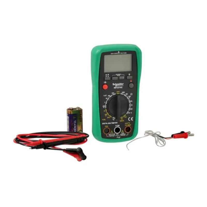 Fri frakt Digital Multime Multimeter Cat III 0-300V Grön/Svart Schneider Electric