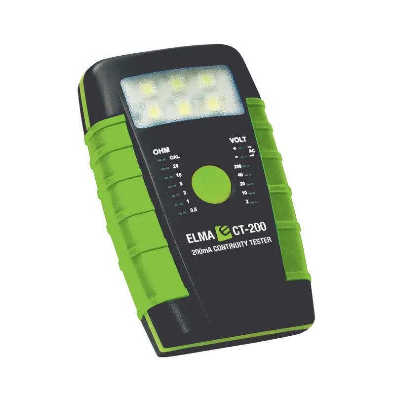 Kampanjpris Genomgångstestare Med Spänningstestare Och Ficklampa CT-200 12V 200mA Elma