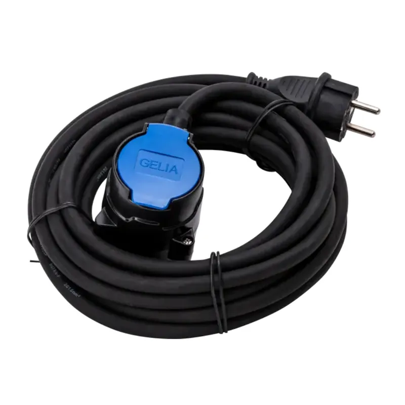 Grenuttag Med Lock H07RN-F 20m 2-Vägs Jordat 3G1,5mm² IP44 Gelia Nedsatt pris