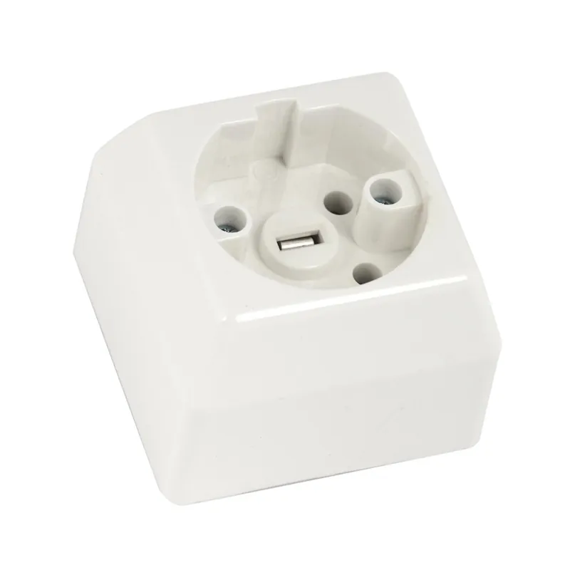 Billigare Spisuttag Utanpåliggande Perilex 3-Pol 16A 400V Vit Gelia