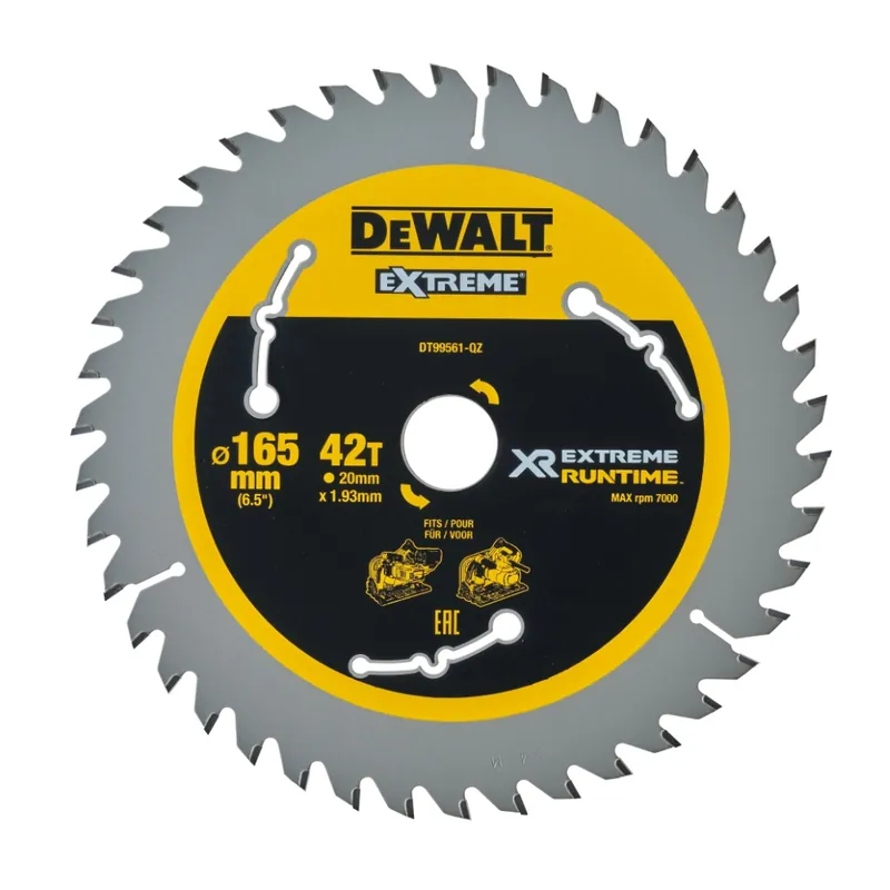 Cirkelsågkling XR 165x20mm 42T 1,76mm Dewalt Snabb frakt